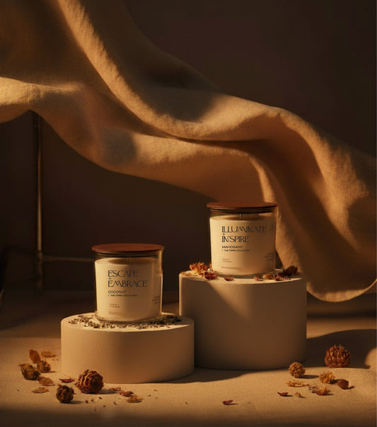 2 Glass Candles Bundle